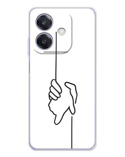 Чохол для OPPO A3x з картинкою «Рука тримає»