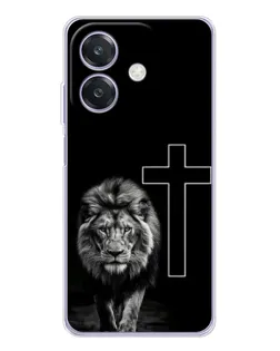 Чохол для OPPO A3x з картинкою «Лев та Хрест»