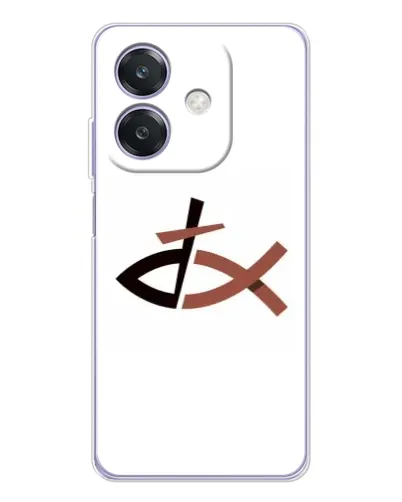 Чохол для OPPO A3x з картинкою «Риба та хрест»