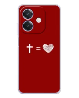 Чехол для OPPO A3x с картинкой «Уравнение любви»