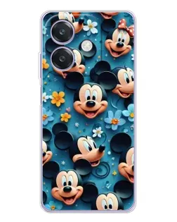Чохол для OPPO A3x з картинкою «Паттерн Міккі та Мінні»
