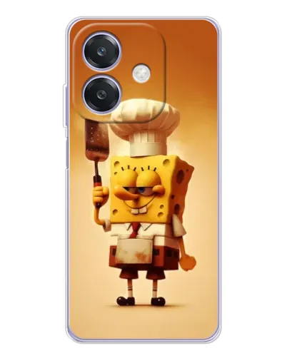 Чехол для OPPO A3x с картинкой «Губка Боб повар» Чехол для OPPO A3x с картинкой «Губка Боб повар»