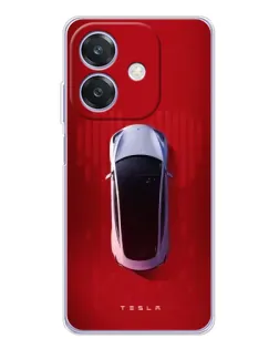 Чехол для OPPO A3x с картинкой «Tesla Top View» Чехол для OPPO A3x с картинкой «Tesla Top View»
