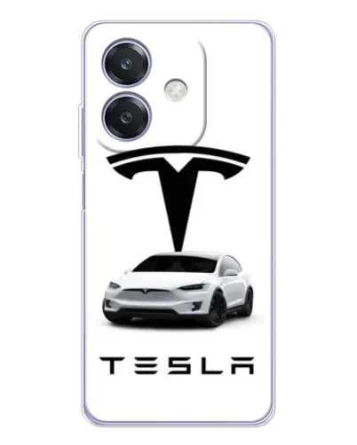 Чехол для OPPO A3x с картинкой «Tesla White Style»