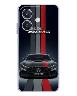 Чехол для OPPO A3x с картинкой «Mercedes — белый карбон» Чехол для OPPO A3x с картинкой «Mercedes — белый карбон»