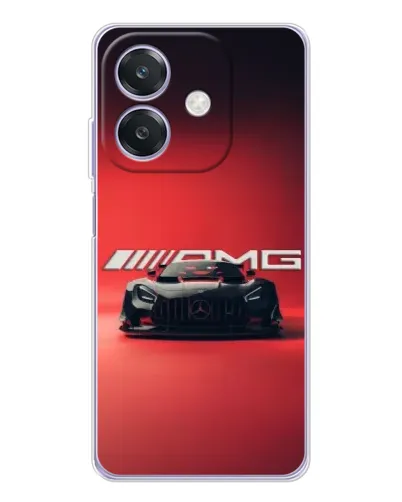 Чехол для OPPO A3x с картинкой «Mercedes AMG — красная линия»