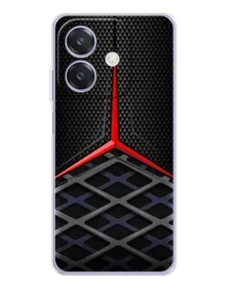 Чехол для OPPO A3x с картинкой «Mercedes Carbon Grid»