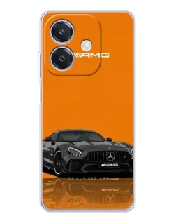 Чехол для OPPO A3x с картинкой «Оранжевый Mercedes AMG»