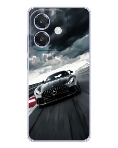 Чехол для OPPO A3x с картинкой «Гоночный Mercedes AMG»