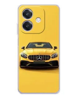 Чехол для OPPO A3x с картинкой «Желтый Mercedes GT»