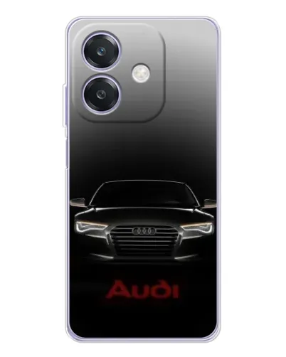 Чехол для OPPO A3x с картинкой «Audi — градиентный контур»