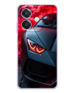 Чехол для OPPO A3x с картинкой «Lamborghini красное сияние» Чехол для OPPO A3x с картинкой «Lamborghini красное сияние»