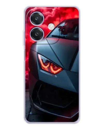 Чехол для OPPO A3x с картинкой «Lamborghini красное сияние»
