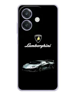 Чехол для OPPO A3x с картинкой «Логотип Lamborghini классика»