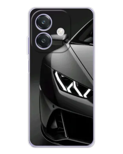 Чехол для OPPO A3x с картинкой «Lamborghini фары детализация»