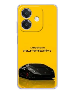 Чехол для OPPO A3x с картинкой «Lamborghini Huracan черный»