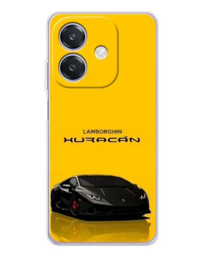 Чехол для OPPO A3x с картинкой «Lamborghini Huracan черный»