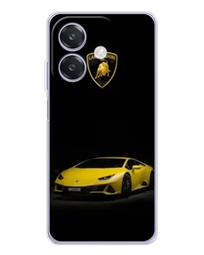 Чехол для OPPO A3x с картинкой «Lamborghini желтый акцент»