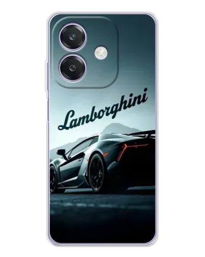 Чехол для OPPO A3x с картинкой «Классическая надпись Lamborghini»