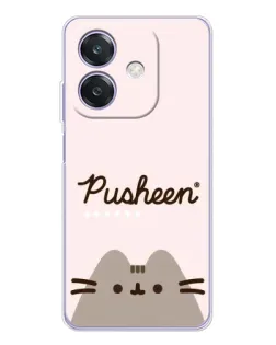 Чохол для OPPO A3x з картинкою «Pusheen логотип»