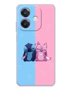 Чехол для OPPO A3x с картинкой «Stitch и Angel Love» Чехол для OPPO A3x с картинкой «Stitch и Angel Love»