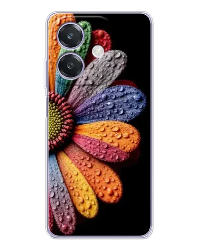 Чохол для OPPO A3x з картинкою «Райдужна квітка»