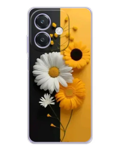Чохол для OPPO A3x з картинкою «Соняшник та ромашка»