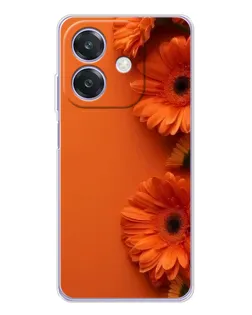 Чохол для OPPO A3x з картинкою «Помаранчеві гербери»