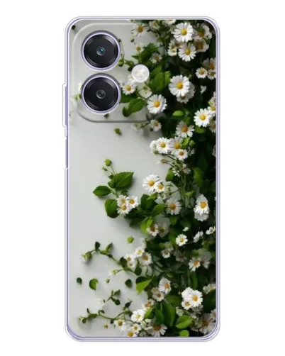 Чохол для OPPO A3x з картинкою «Гілка дрібних білих квітів»