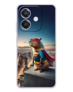 Чехол для OPPO A3x с картинкой «Капи-мен супергерой»