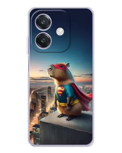 Чехол для OPPO A3x с картинкой «Капи-мен супергерой» Чехол для OPPO A3x с картинкой «Капи-мен супергерой»