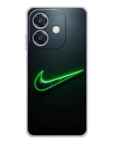 Чехол для OPPO A40m с картинкой «Неоновый контур Nike»