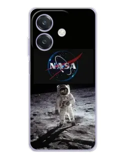 Чехол для OPPO A40m с картинкой «Астронавт на Луне»