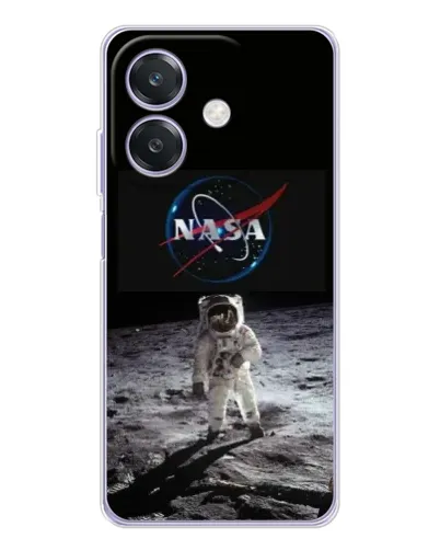 Чехол для OPPO A40m с картинкой «Астронавт на Луне»