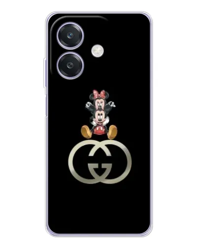 Чехол для OPPO A40m с картинкой «Минни Маус на лого»