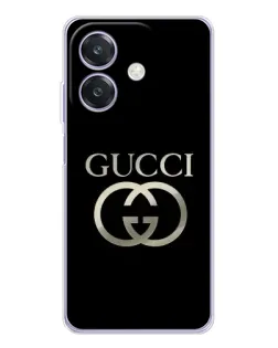 Чохол для OPPO A40m з картинкою «Gucci — золото на чорному»