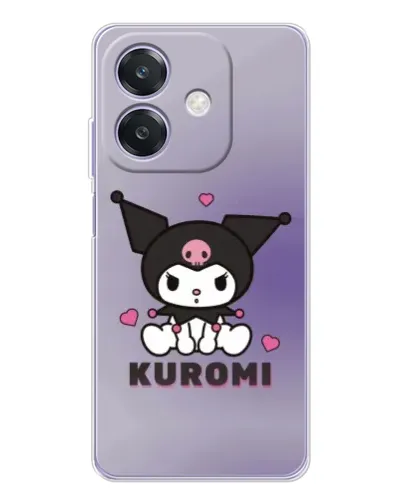Чехол для OPPO A40m с картинкой «Kuromi — фиолетовый арт»
