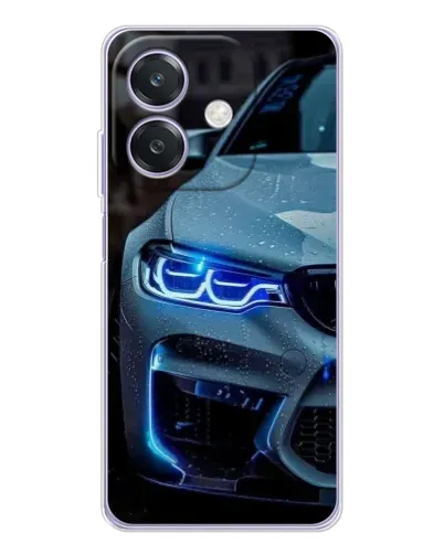 Чехол для OPPO A40m с картинкой «Взгляд BMW с синими фарами» Чехол для OPPO A40m с картинкой «Взгляд BMW с синими фарами»