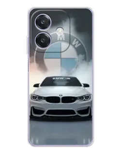 Чохол для OPPO A40m з картинкою «BMW в білому диму»