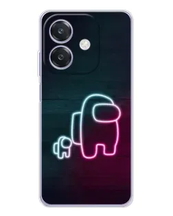 Чохол для OPPO A40m з картинкою «Among Us неон-арт»