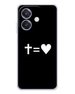 Чехол для OPPO A40m с картинкой «Крест и Сердце»