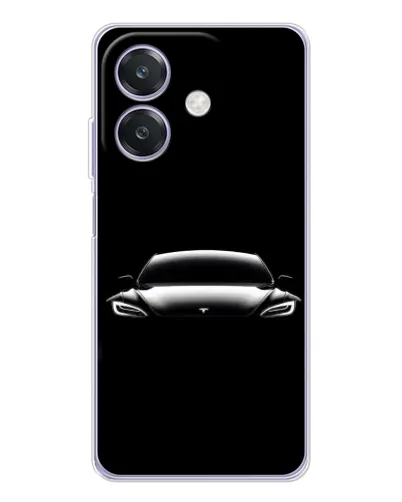 Чехол для OPPO A40m с картинкой «Фары Tesla Night» Чехол для OPPO A40m с картинкой «Фары Tesla Night»