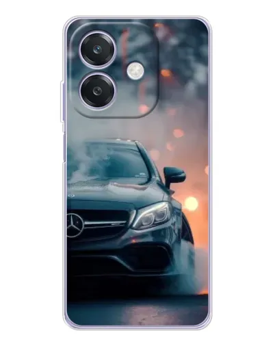 Чехол для OPPO A40m с картинкой «Mercedes — ночной город» Чехол для OPPO A40m с картинкой «Mercedes — ночной город»