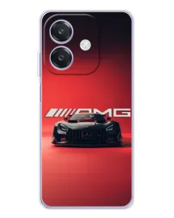 Чехол для OPPO A40m с картинкой «Mercedes AMG — красная линия»
