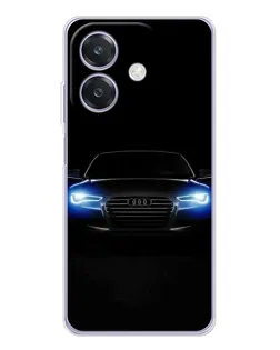 Чехол для OPPO A40m с картинкой «Audi в неоне»