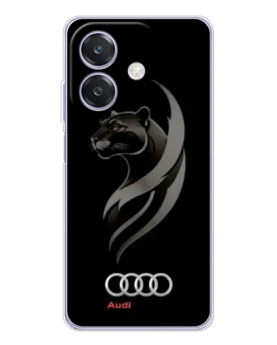 Чехол для OPPO A40m с картинкой «Графика — пантера и Audi» Чехол для OPPO A40m с картинкой «Графика — пантера и Audi»
