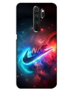 Чехол для OPPO A5 (2020) с картинкой «Огненный логотип Nike»