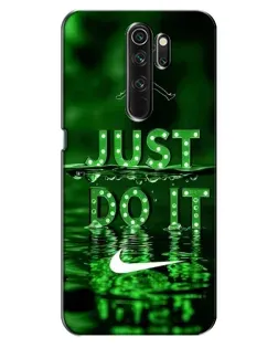 Чехол для OPPO A5 (2020) с картинкой «Зеленый неоновый Nike»