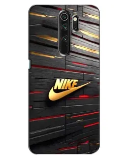 Чехол для OPPO A5 (2020) с картинкой «Золотой Nike на металле»