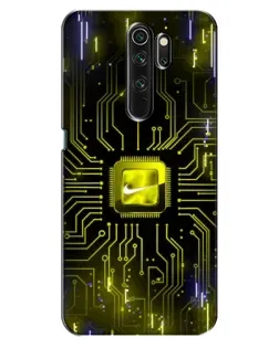 Чехол для OPPO A5 (2020) с картинкой «Nike — золотая искра»